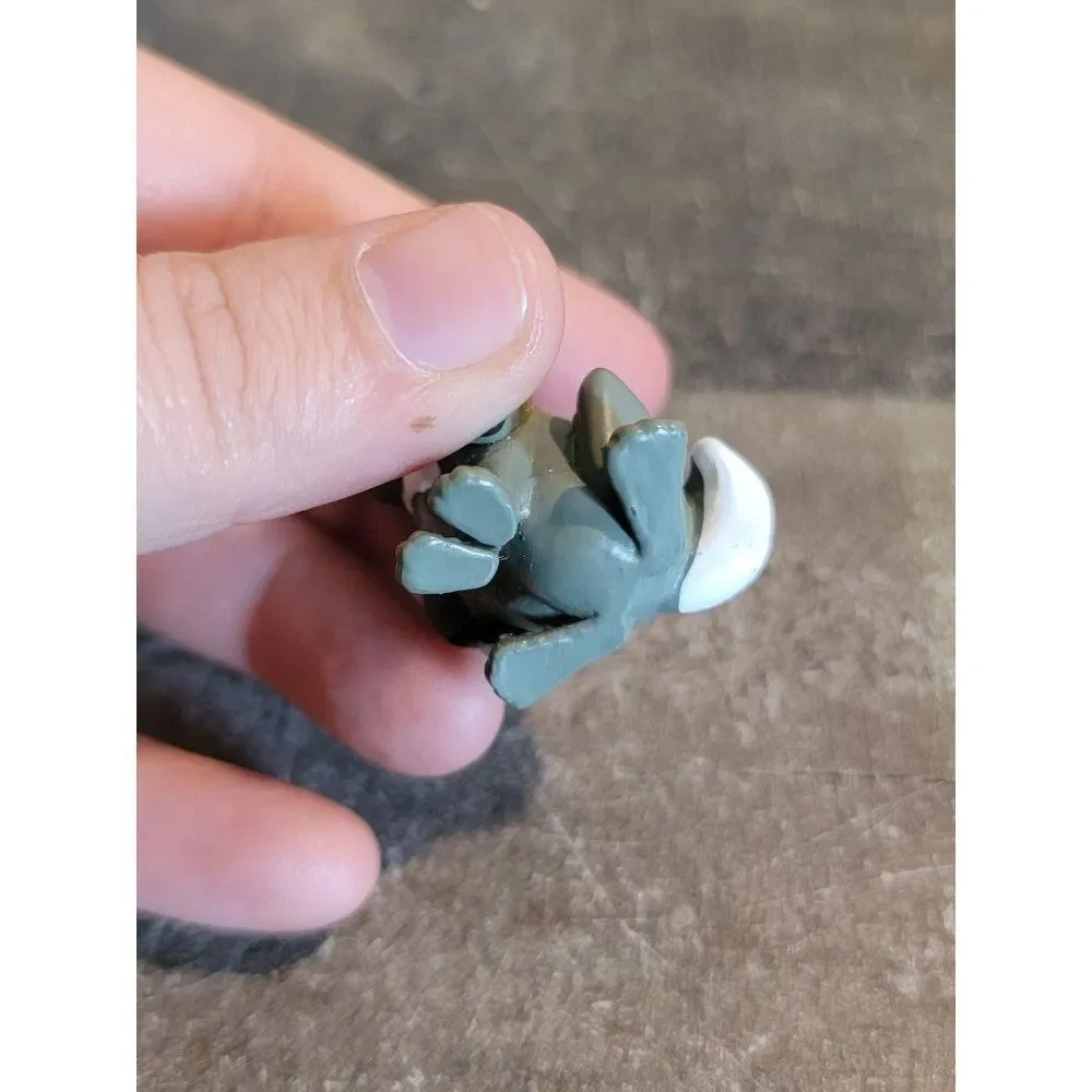 Mini gray‎ rabbit bunny toy figure doll accessory